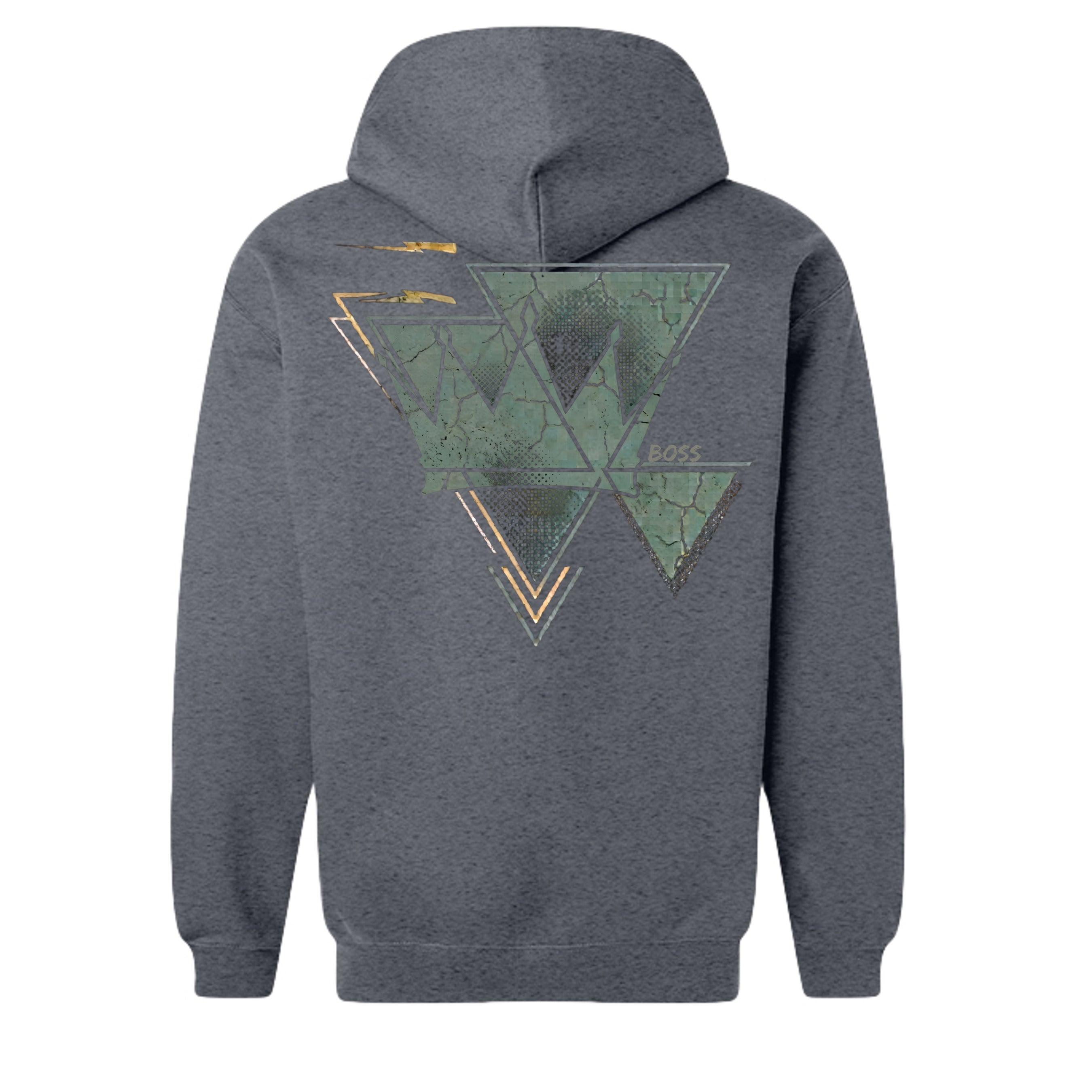 Dark Heather - SF600 - BACK